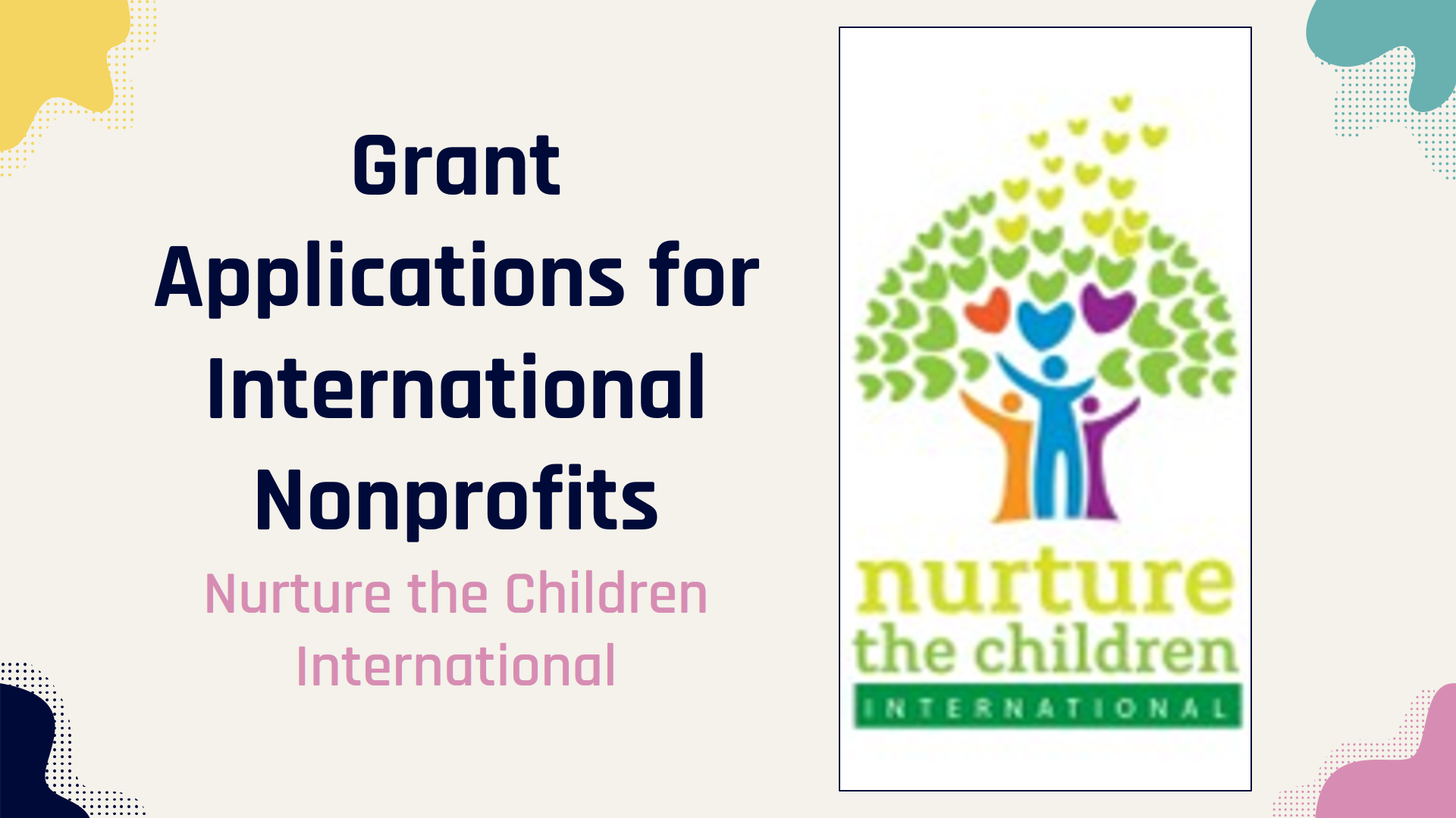 Grant Application For international Non-Profits